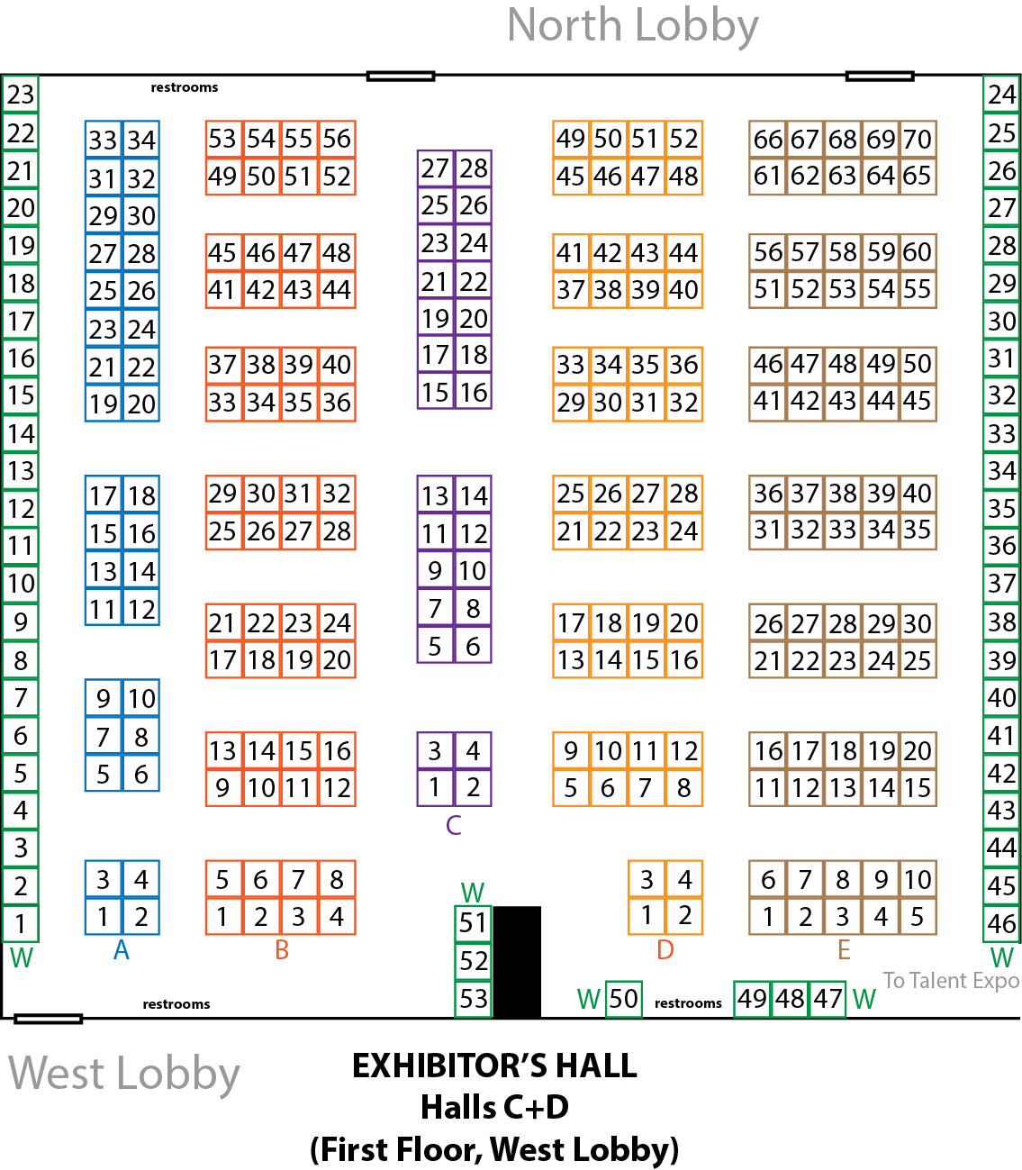 Exhibitor's Hall — Halls C+D (First Floor, West Lobby)