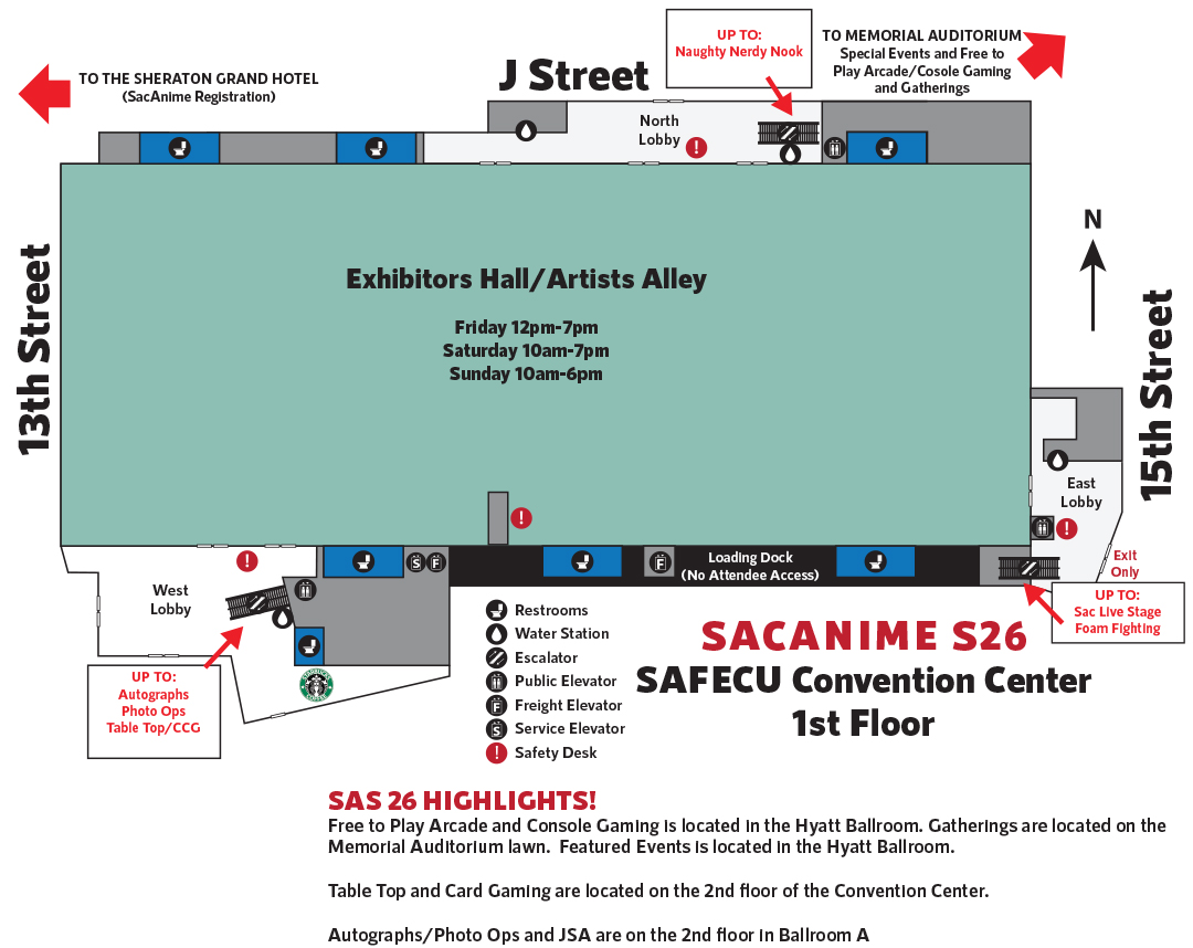 1st Floor Convention Center Map